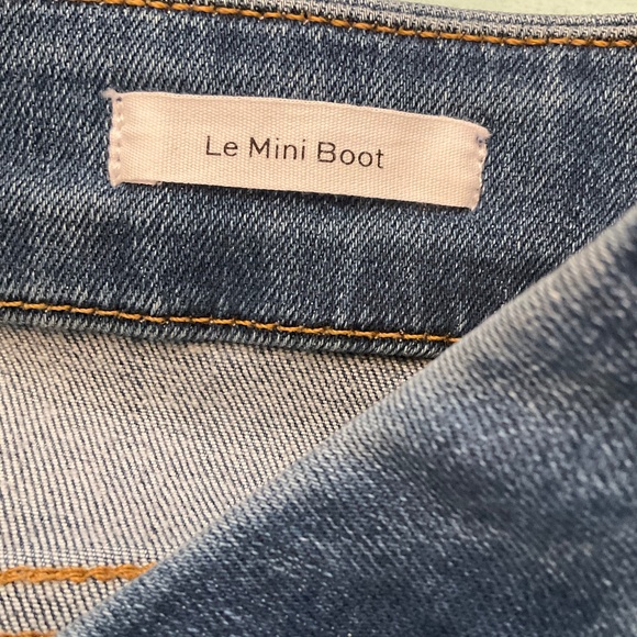 NWT Anthropologie Frame Le Mini Boot Jeans mid wash denim jeans flare plus sz 33 - Picture 4 of 14